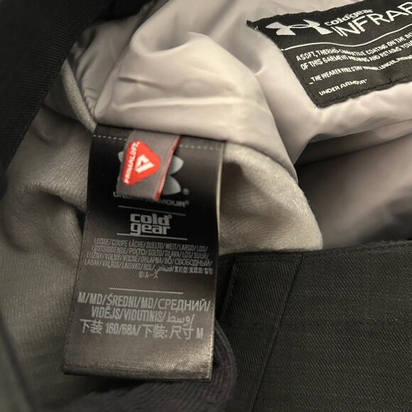 NWT Black Under Armour Snow Pants size M - Picture 6 of 12